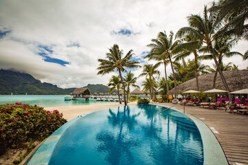 beautiful view upon tropical island