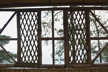 old wooden window