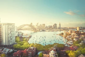 Poster sunrise,  Sydney harbor, New South Wales, Australia © Iakov Kalinin