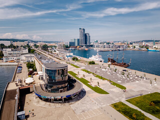 Panorama of Gdynia made from the air