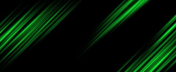 Green abstract concept polygonal tech background.