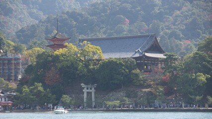 Three stories pagoda in Miyajima Island, Hiroshima