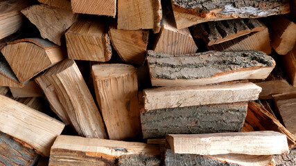 Logs of seasoned ash and beech wood, air-dried for 18-24 months, and regarded among the best-burning wood for UK log burning fires.