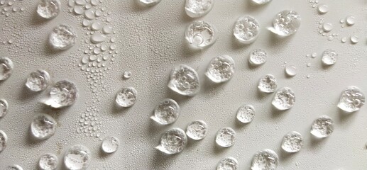 drops of water in freezer