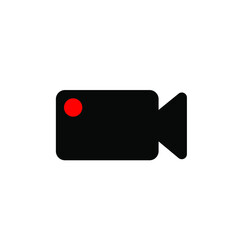 Video camera icon in modern design style for web vector image
