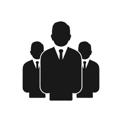 Business People group icon. Editable Vector EPS Symbol Illustration.