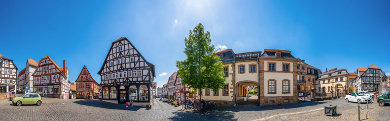Marktplatz, Lauterbach, Hessen, Deutschland 