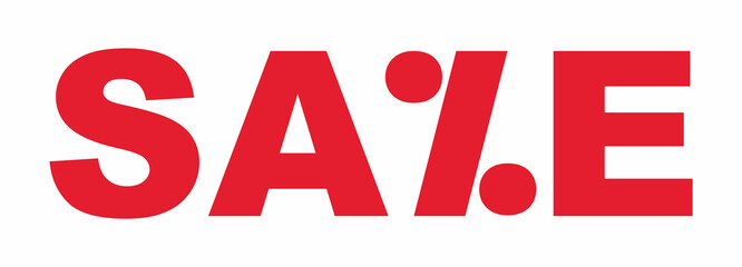 Conceptual inscription Sale.