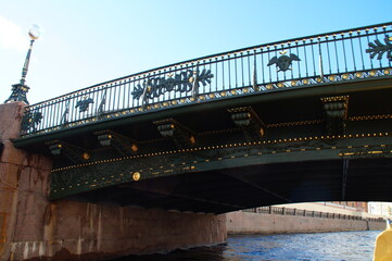 old city bridges over the Neva river