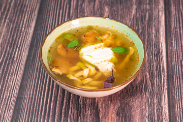 Ramen with chicken. Delicious japanese food