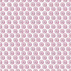 Seamless pattern, polka dot fabric, hand drawn watercolor dot on white background