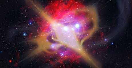 Pulsar Black hole in space. Elements of this image were furnished by NASA