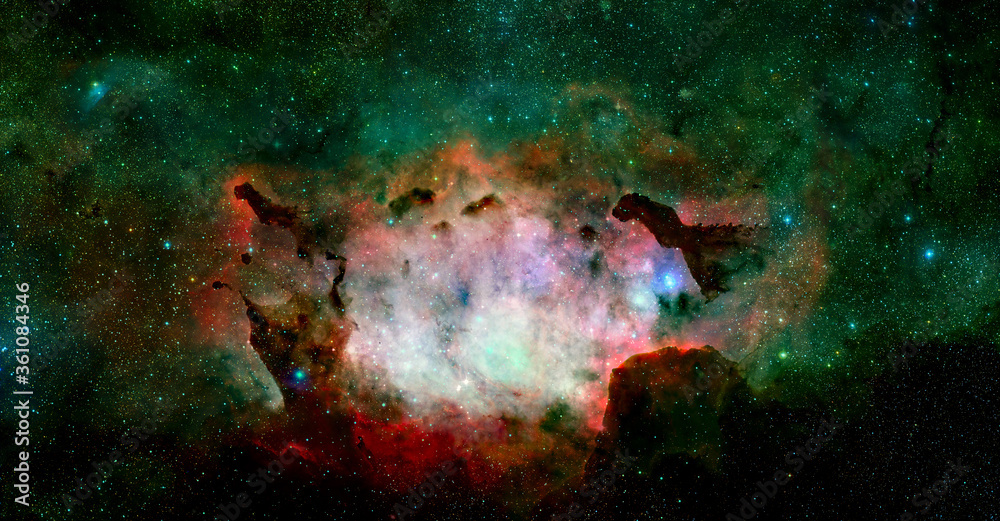 Wall mural universe galaxy. elements of this image furnished by nasa