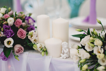 Fototapeta na wymiar wedding table decoration
