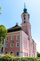 view of the historic cathedral in Birnau on Lake Constance in southern Germany