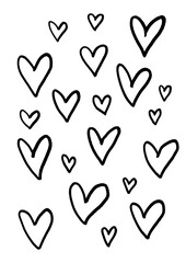 Heart drawings