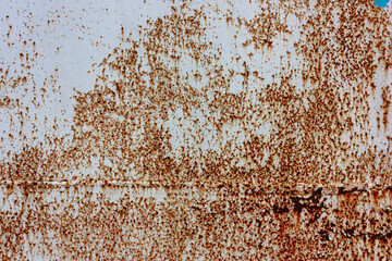  rusty, aluminum,  gray background