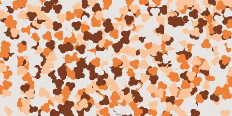 ランダムな花びら状の幾何学模様