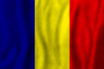 Obraz premium Romania concept Romanian flag background