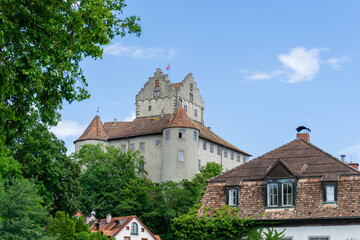 Fototapeta na wymiar view of Meersburg on Lake Constance with the historic old castle