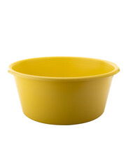 yellow basin for washing clothes