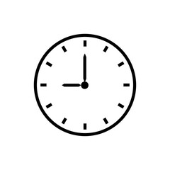 Clock line icon