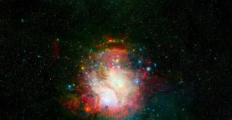 Infinite space background. Elements of this image furnished by NASA