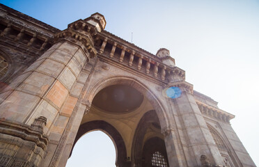 The legendary architecture of the Gateway of India in Mumbai.