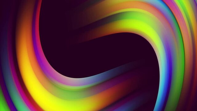 4K Loop Twisted Colorful Gradient Background