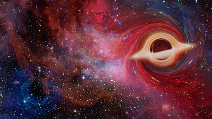 Black hole system. Elements of this image furnished by NASA