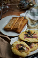 Bacon pancake serving for cozy morning