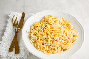 spaghetti with no sauce