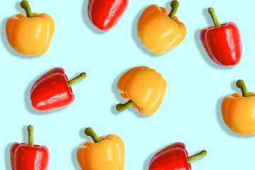 peperoni rossi e gialli 