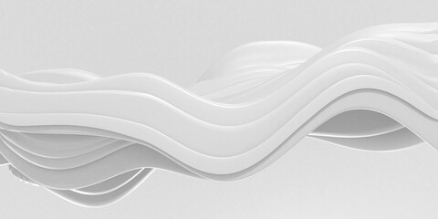 White abstract liquid wavy background