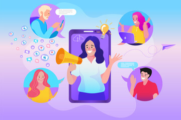 social network concept