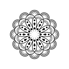 Mandala ornament vector logo icon
