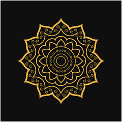 Mandala ornament vector logo icon
