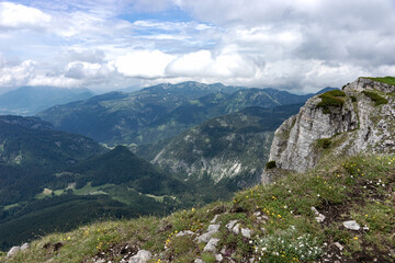 View of the mountains in the Dead Mountains (Totes Gebirge) in Austria