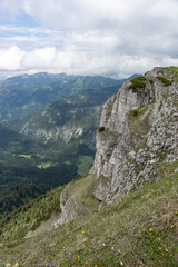 View of the mountains in the Dead Mountains (Totes Gebirge) in Austria