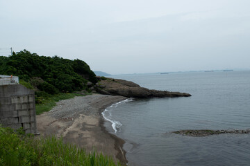 Obraz premium 長州出島の海の風景