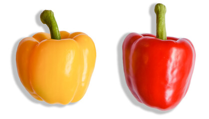 peperone giallo e rosso cucinare verdura 