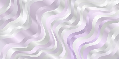 Light Purple vector backdrop with circular arc. Colorful illustration in circular style with lines. Pattern for websites, landing pages.