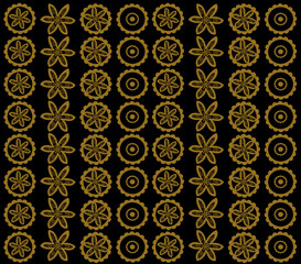 Background with abstract repeating pattern gold and black. Can be used for printing on fabric, interior decoration, postcards, business cards, notebook covers
