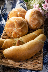 Fresh bread for breakfast.