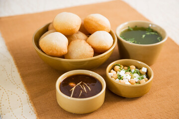Pani Puri or Golgappe or Panipuri,  Indian Chaat