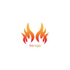 illustration of color logo flame. vector design
