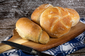 Fresh bread for breakfast.