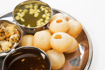 Pani Puri or Golgappe or Panipuri,  Indian Chaat