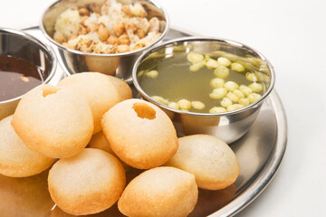 Pani Puri or Golgappe or Panipuri,  Indian Chaat