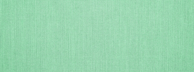 Fototapeta premium Mint green pastel natural cotton linen textile texture background banner panorama 